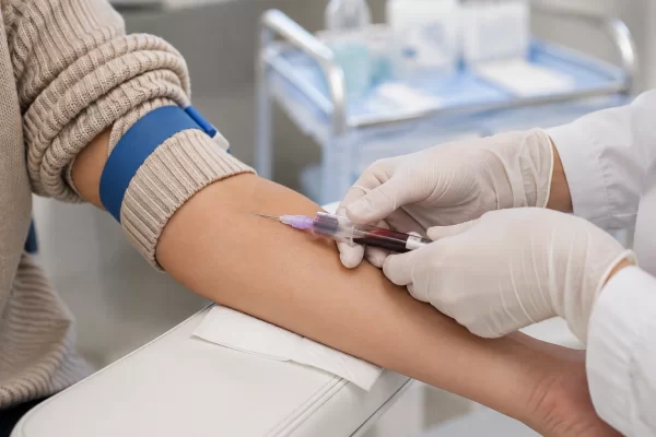 Clinical Blood Draw Close-Up